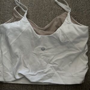 Lululemon White and Tan Align